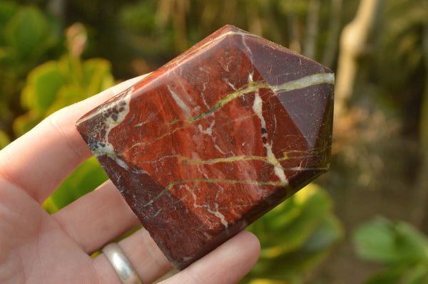 Polished Bastite Dragon (Bastite & Piedmontite) Bloodstone Points x 6 From Tshipise, South Africa - TopRock