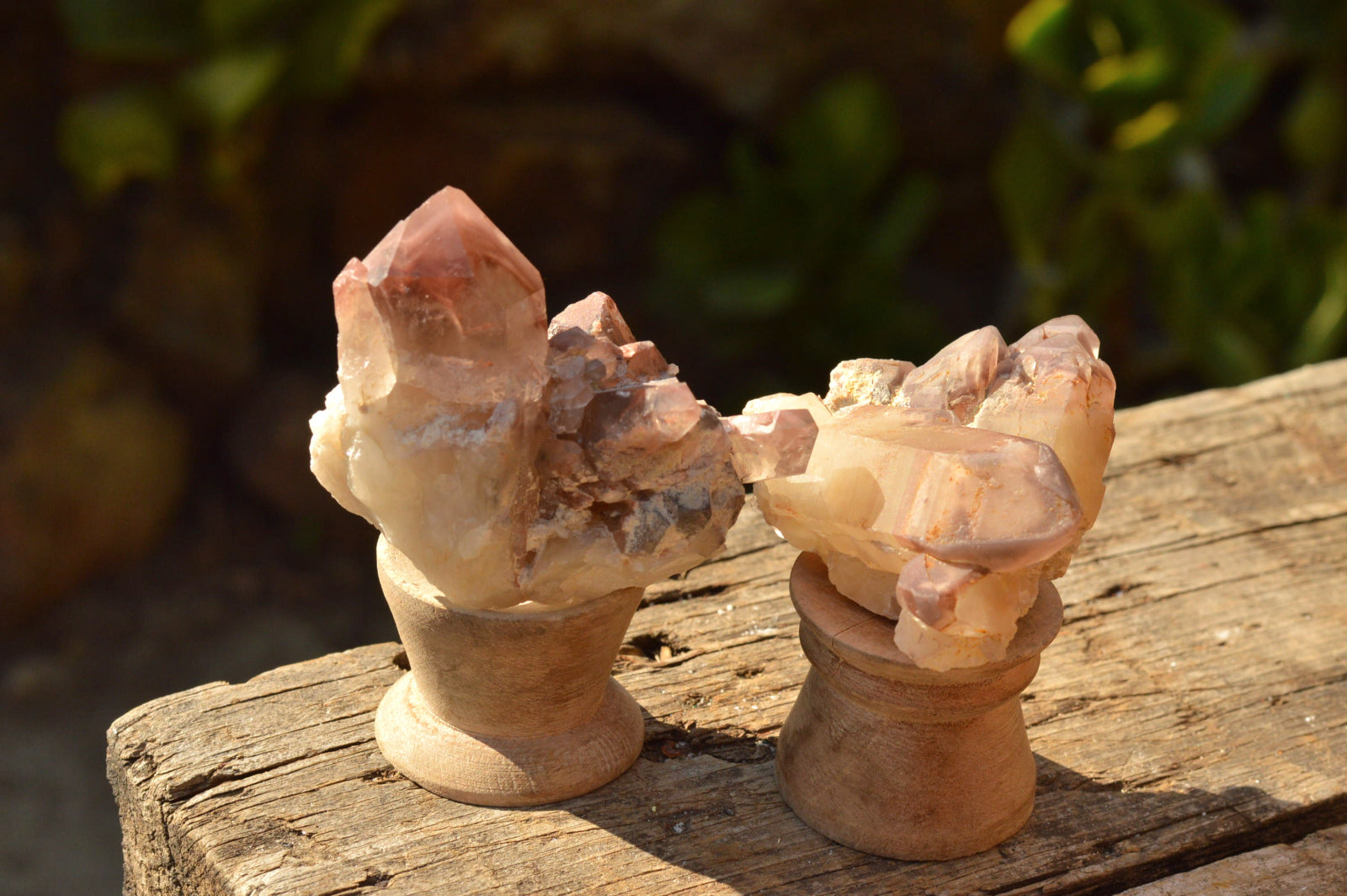 Natural Small Single Red Hematoid Quartz Crystals & Clusters  x 43 From Karoi, Zimbabwe - TopRock