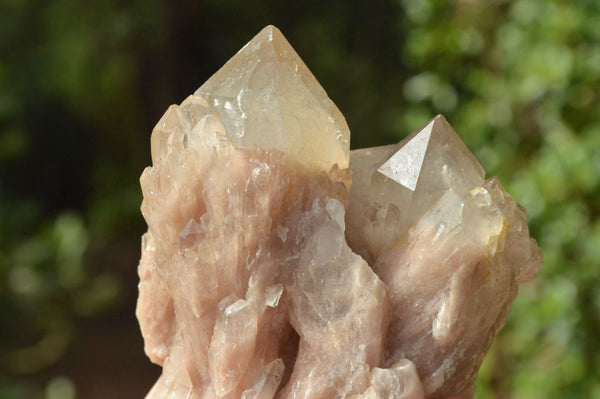 Natural Smokey Cascading Phantom Quartz Clusters x 6 From Luena, Congo - TopRock