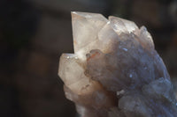 Natural Cascading Smokey Quartz Clusters x 2 From Luena, Congo - Toprock Gemstones and Minerals 