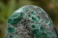 Polished Emerald In Matrix Standing Free Forms x 4 From Sandawana, Zimbabwe - TopRock