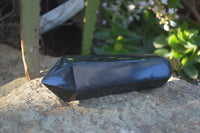 Polished Double Terminated Black Basalt Points  x 4 From Antsirabe, Madagascar - Toprock Gemstones and Minerals 