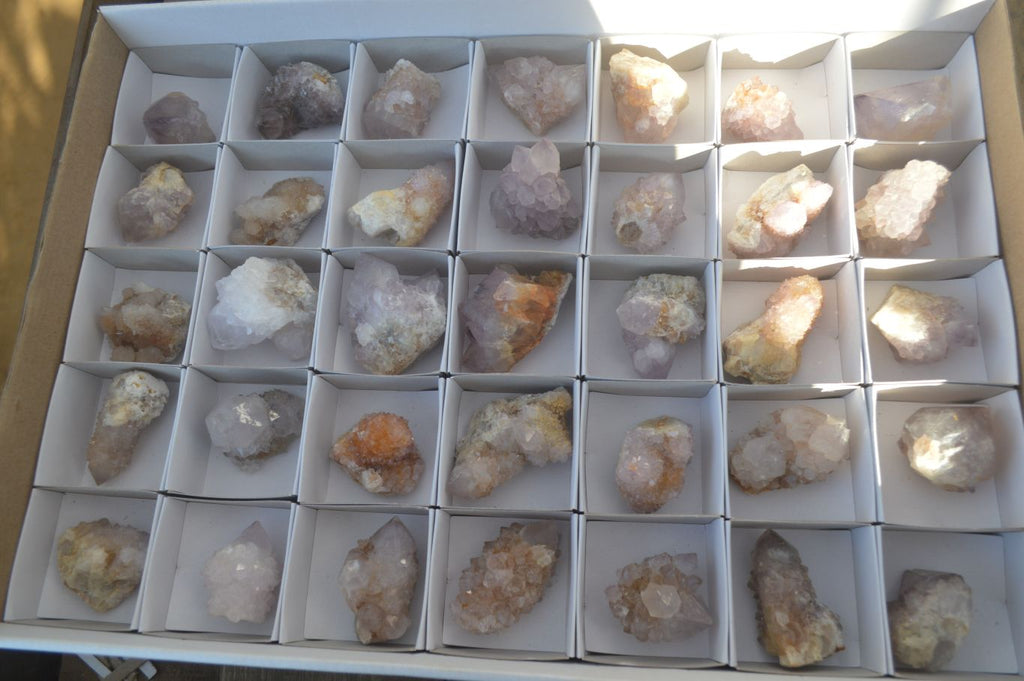 Natural Mixed Spirit Amethyst Quartz Crystals x 35 From Boekenhouthoek, South Africa - Toprock Gemstones and Minerals 