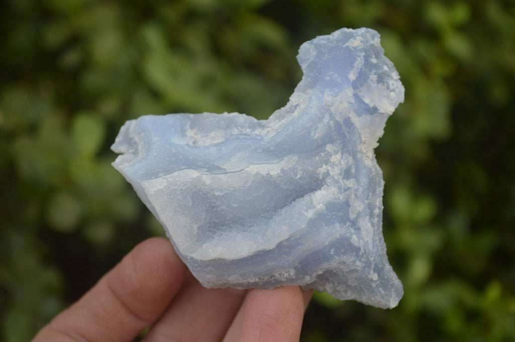 Natural Etched Blue Chalcedony Specimens x 12 From Nsanje, Malawi - Toprock Gemstones and Minerals 