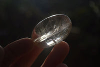 Polished Small Semi Optic Rock Crystal Galet / Palm Stones x 35 From Madagascar - Toprock Gemstones and Minerals 