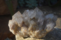 Natural Cascading Smokey Quartz Clusters x 2 From Luena, Congo - Toprock Gemstones and Minerals 