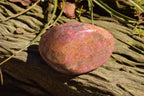 Natural Pink Rhodonite Palm Stones / Free Forms x 6 From Zimbabwe - TopRock