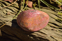Natural Pink Rhodonite Palm Stones / Free Forms x 6 From Zimbabwe - TopRock