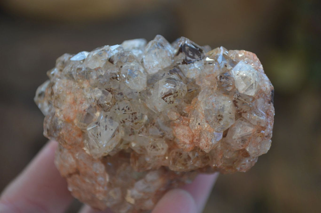 Natural Clear Hematoid Quartz With Goethite Inclusions x 13 From Zambia - Toprock Gemstones and Minerals 