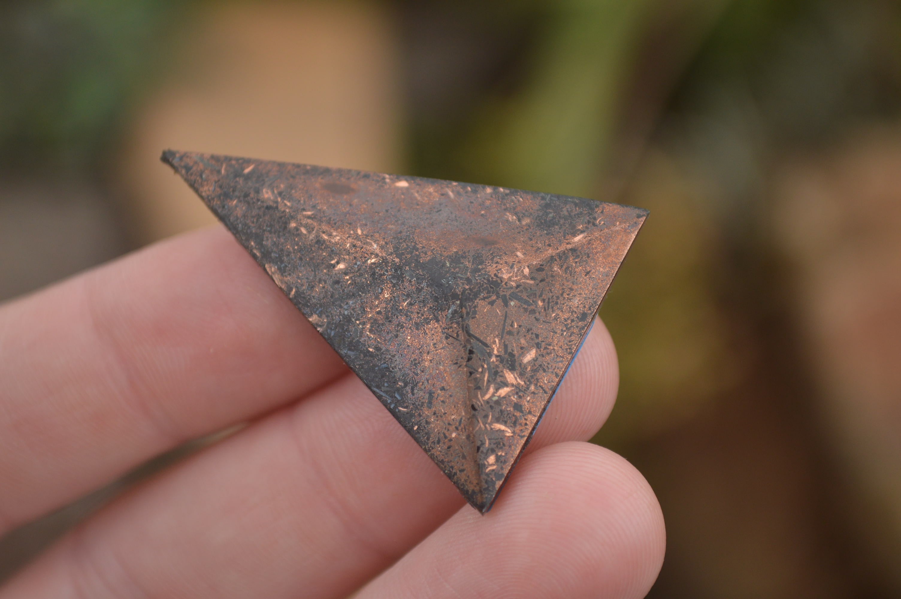 Polished Packaged Hand Crafted Triangle Organite Protective EMP Shields - sold per piece - From Bulwer, South Africa - TopRock