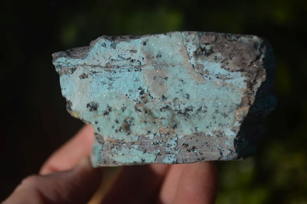 Natural Drusy Coated Chrysocolla & Malachite Dolomite Specimens x 6 From Congo - Toprock Gemstones and Minerals 