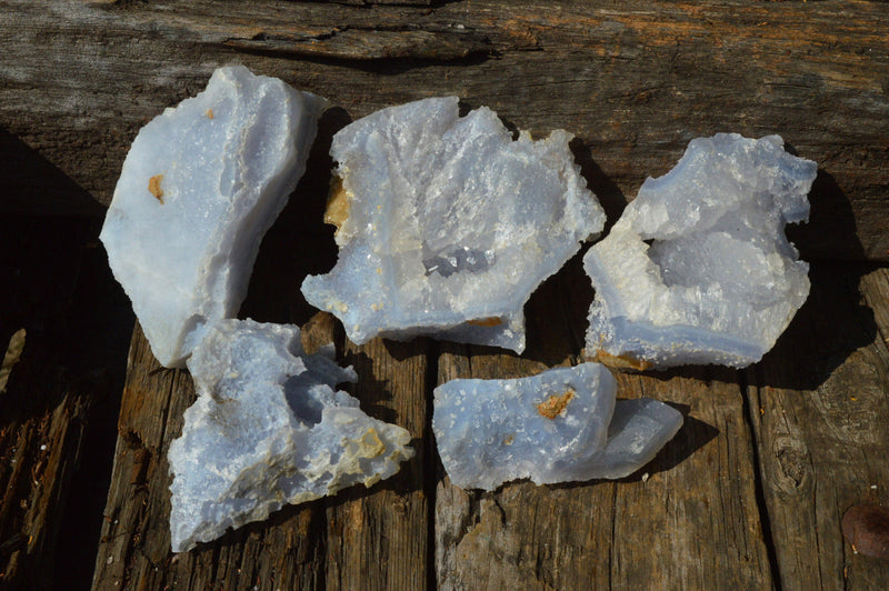 BLUE LACE AGATE RAW NATURAL STONE X-JUMBO GRADE AAA - Soulmate Crystals