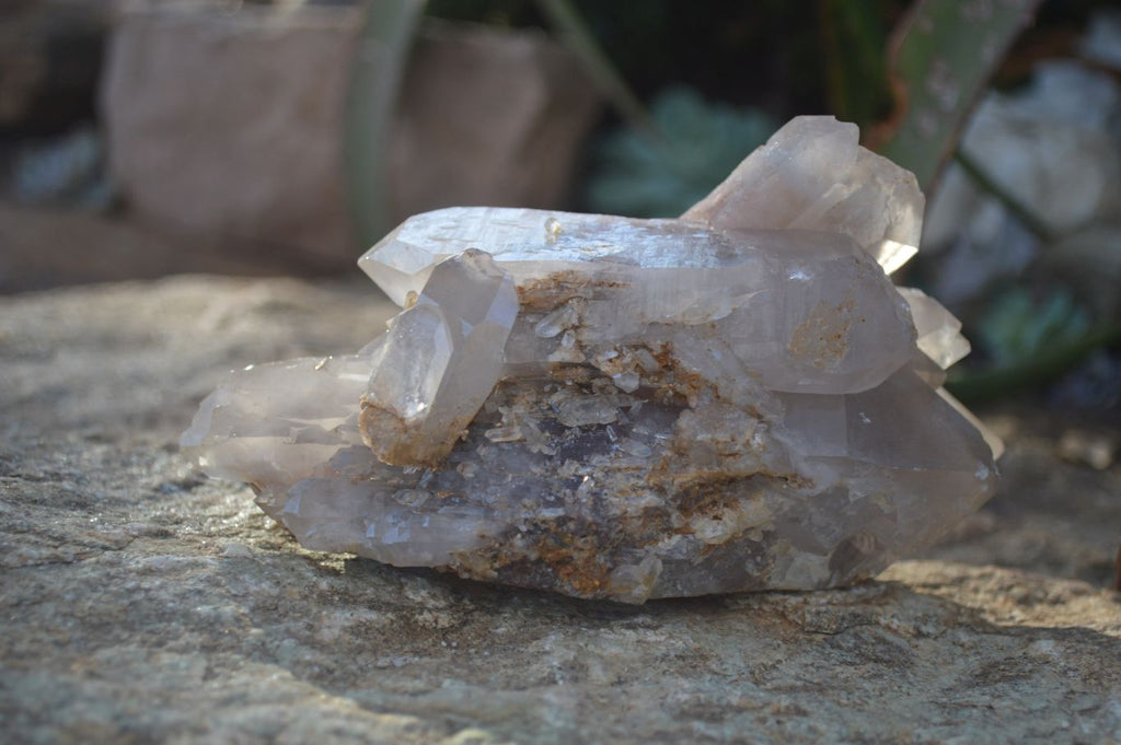 Natural Red Hematoid Quartz Clusters x 3 From Karoi, Zimbabwe - Toprock Gemstones and Minerals 