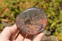 Natural Pink Rhodonite Palm Stones / Free Forms x 6 From Zimbabwe - TopRock