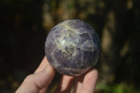 Polished Purple Lepidolite Spheres With Pink Rubellite On Some  x 4 From Madagascar - Toprock Gemstones and Minerals 