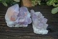 Natural Jacaranda Amethyst Clusters  x 2 From Zambia - Toprock Gemstones and Minerals 