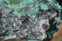 Natural Drusy Coated Chrysocolla Dolomite Specimens x 3 From Laputa Mine, Congo - Toprock Gemstones and Minerals 