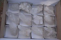 Natural Single Clear Quartz Crystals  x 12 From Mpika, Zambia - Toprock Gemstones and Minerals 