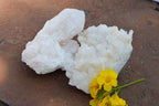 Natural Large White Quartz Clusters  x 2 From Madagascar - TopRock