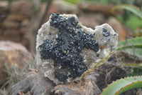 Natural Schorl Black Tourmaline Specimens  x 2 From Erongo Mountains, Namibia - TopRock
