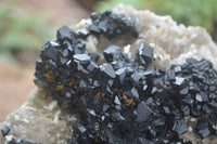 Natural Schorl Black Tourmaline Specimens  x 2 From Erongo Mountains, Namibia - TopRock