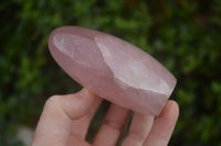 Polished Gemmy Pink Rose Quartz Standing Free Forms  x 3 From Ambatondrazaka, Madagascar - TopRock