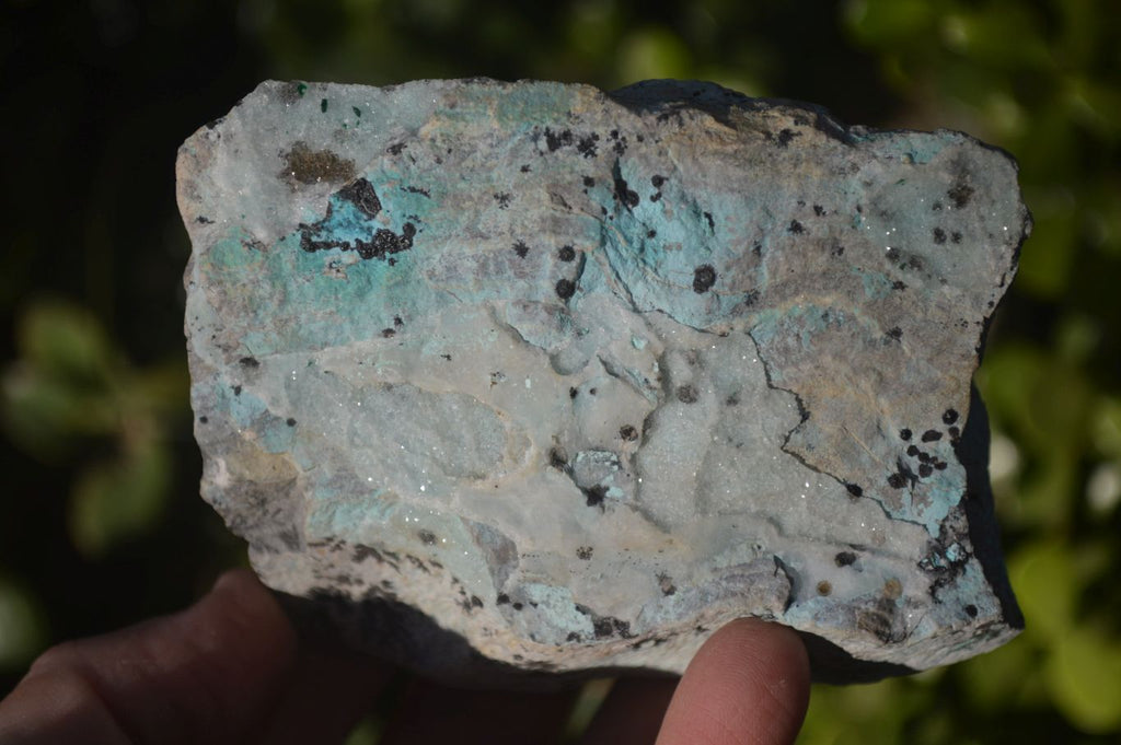 Natural Drusy Coated Chrysocolla & Malachite Dolomite Specimens x 6 From Congo - Toprock Gemstones and Minerals 