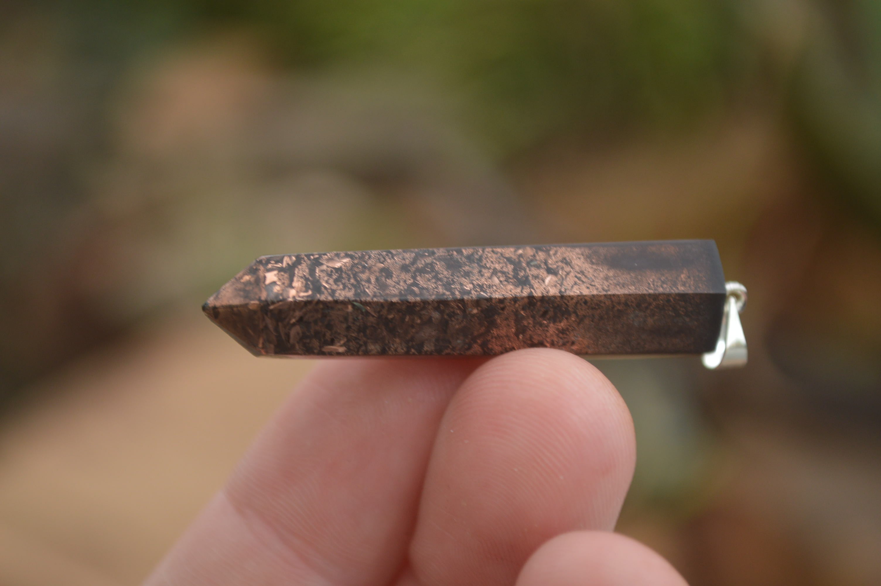 Polished Hand Crafted Organite Prism Pendant  - sold per piece - From Bulwer, South Africa - TopRock