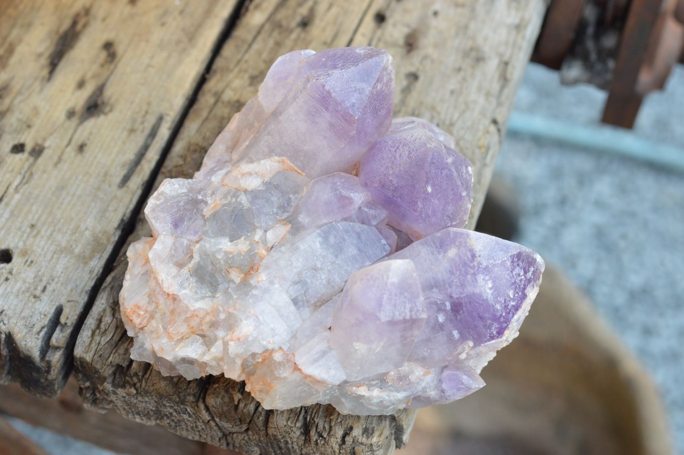 Natural Jacaranda Amethyst Clusters x 2 From Mumbwa, Zambia - TopRock