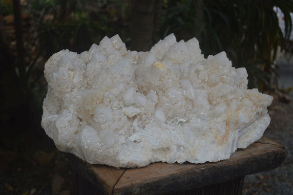 Natural Giant Candle Quartz Cluster With Cathedral Crystalline Windows  x 1 From Ambatfinhandrana, Madagascar
