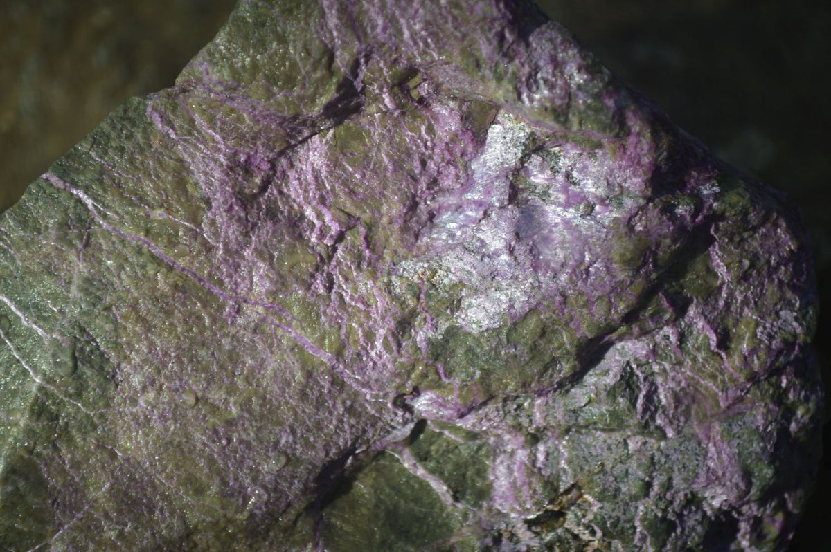 Natural Rough Stichtite & Serpentine Specimens  x 3 From Barberton, South Africa - Toprock Gemstones and Minerals 