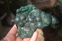 Natural Crystalline Botryoidal Malachite Specimens  x 3 From Congo - Toprock Gemstones and Minerals 