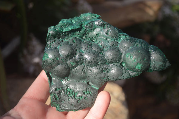 Natural Crystalline Botryoidal Malachite Specimens  x 3 From Congo - Toprock Gemstones and Minerals 