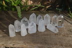 Polished Clear Quartz Crystal Points x 12 From Madagascar - Toprock Gemstones and Minerals 