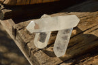 Polished Double Terminated Semi Optic Quartz Crystals  x 12 From Madagascar - TopRock