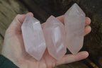 Polished Gemmy Double Terminated Rose Quartz Points x 6 From Antsirabe, Madagascar - Toprock Gemstones and Minerals 