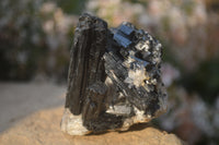 Natural Schorl Black Tourmaline Specimens x 6 From Erongo, Namibia - Toprock Gemstones and Minerals 