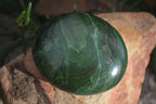 Polished Green Verdite Palm Stones (Two With Ruby) x 12 From Zimbabwe - Toprock Gemstones and Minerals 