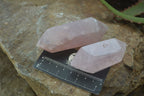 Polished Gemmy Double Terminated Rose Quartz Points x 6 From Antsirabe, Madagascar - Toprock Gemstones and Minerals 