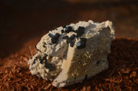 Natural Schorl Black Tourmaline Specimens x 6 From Erongo, Namibia - Toprock Gemstones and Minerals 