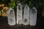 Polished Icy Clear Quartz Points x 6 From Madagascar - Toprock Gemstones and Minerals 