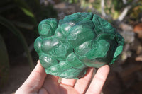 Natural Crystalline Botryoidal Malachite Specimens  x 3 From Congo - Toprock Gemstones and Minerals 