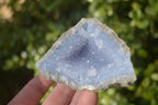 Natural Blue Lace Agate Geode Specimens  x 6 From Nsanje, Malawi - Toprock Gemstones and Minerals 