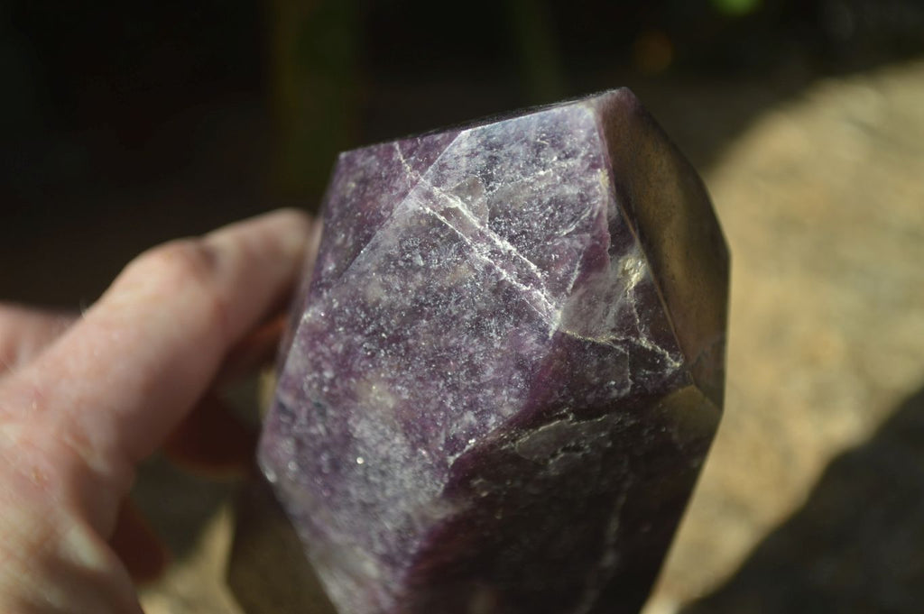 Polished Purple Lepidolite Point  x 1 From Madagascar - Toprock Gemstones and Minerals 