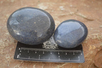 Polished  Blue Lazulite Palm Stones  x 12 From Madagascar - Toprock Gemstones and Minerals 