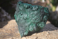 Natural Crystalline Botryoidal Malachite Specimens  x 3 From Congo - Toprock Gemstones and Minerals 