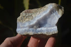 Natural Blue Lace Agate Geode Specimens  x 6 From Nsanje, Malawi - Toprock Gemstones and Minerals 