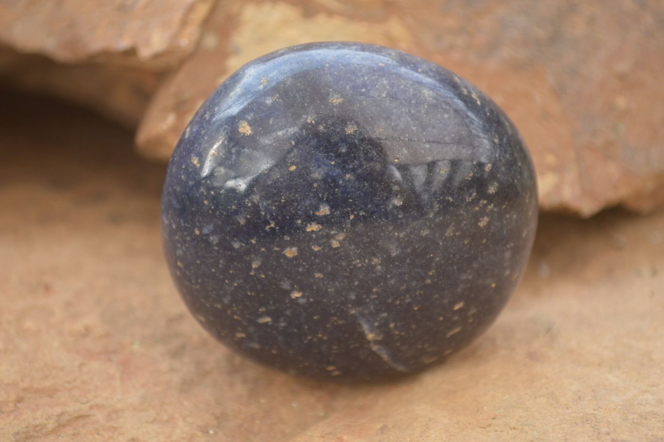 Polished  Blue Lazulite Palm Stones  x 12 From Madagascar - Toprock Gemstones and Minerals 