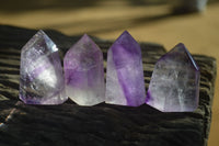Polished Small Window Amethyst Points x 12 From Ankazobe, Madagascar - Toprock Gemstones and Minerals 