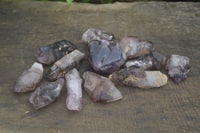 Natural Smokey Skeletal Amethyst Crystals  x 12 From Chiredzi, Zimbabwe - Toprock Gemstones and Minerals 